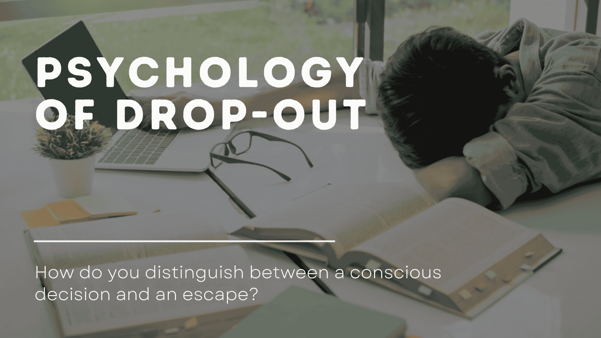 Why Students Drop Out of University? Between Conscious Choice and Reaction to Overload